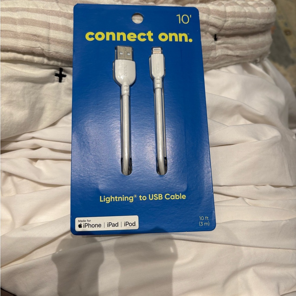 On Running White Lightning to USB Cable 10 ft